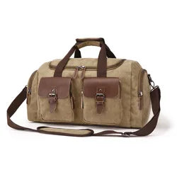 CANVAS FABRIC WEEKENDER DUFFEL BAG