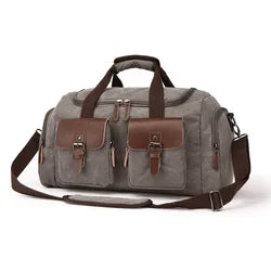 CANVAS FABRIC WEEKENDER DUFFEL BAG