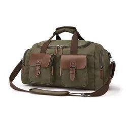 CANVAS FABRIC WEEKENDER DUFFEL BAG