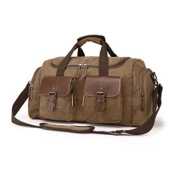 CANVAS FABRIC WEEKENDER DUFFEL BAG