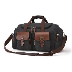 CANVAS FABRIC WEEKENDER DUFFEL BAG